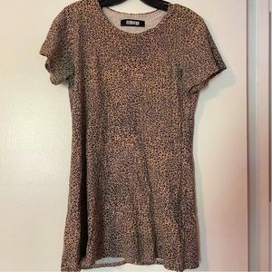 NWT REFORMATION ANIMAL PRINT T SHIRT DRESS